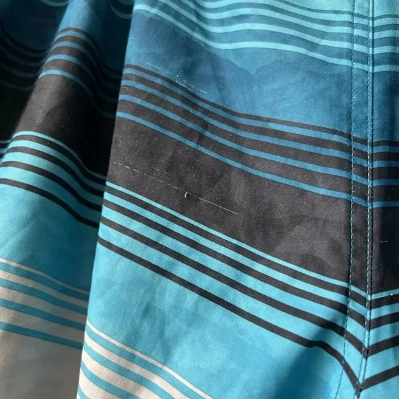 Under Armour Heat Gear‎ Loose Storm Board Shorts. Blue Stripe, Men's Size 36 - Picture 5 of 6